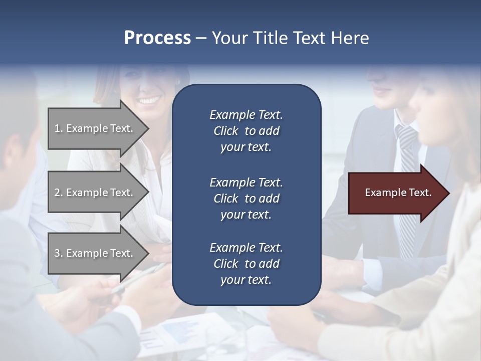 Training Woman Business PowerPoint Template
