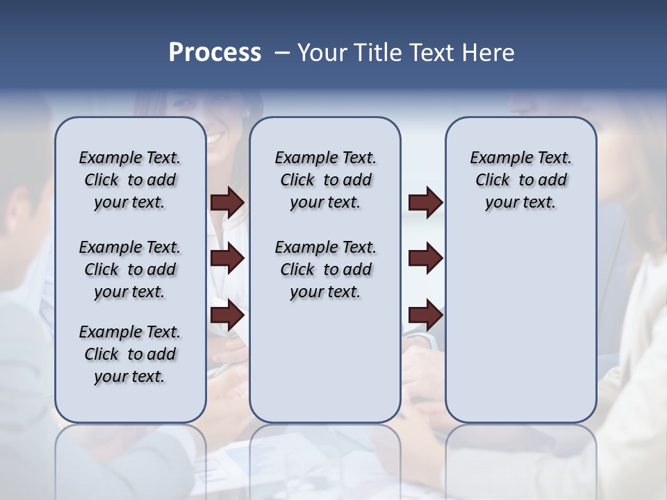 Training Woman Business PowerPoint Template