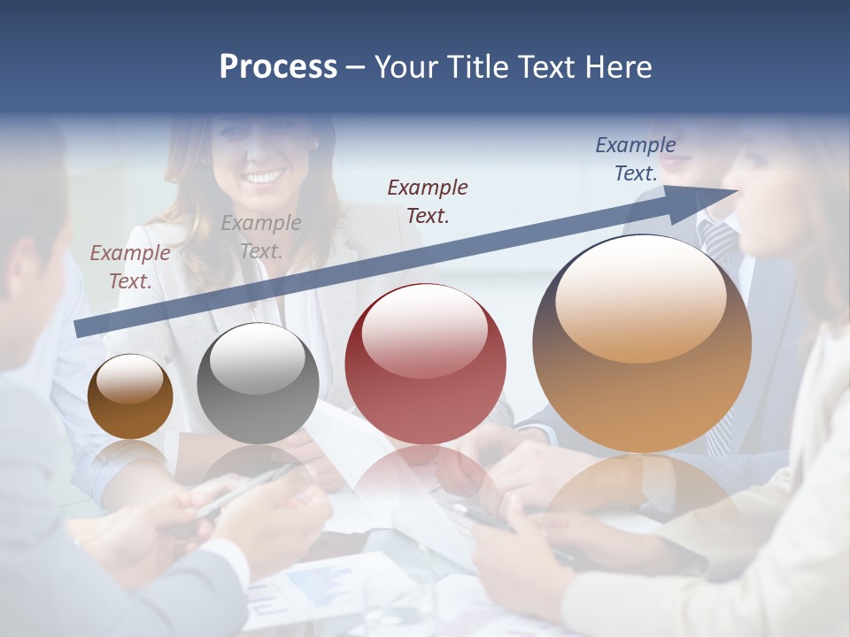 Training Woman Business PowerPoint Template