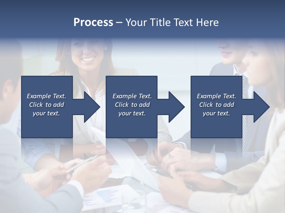 Training Woman Business PowerPoint Template