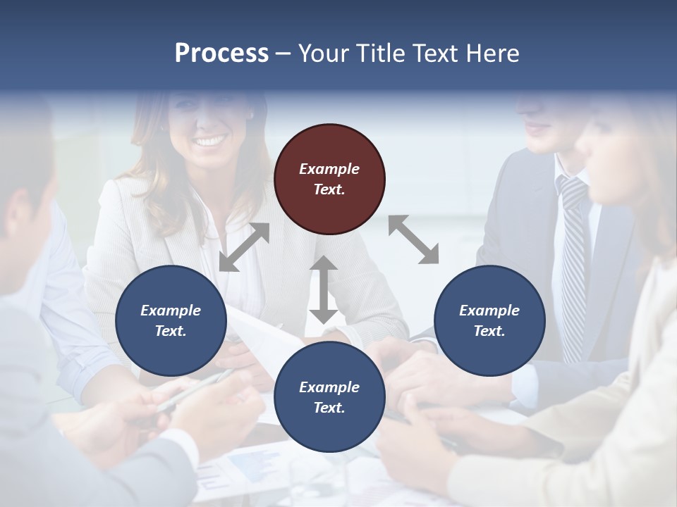 Training Woman Business PowerPoint Template