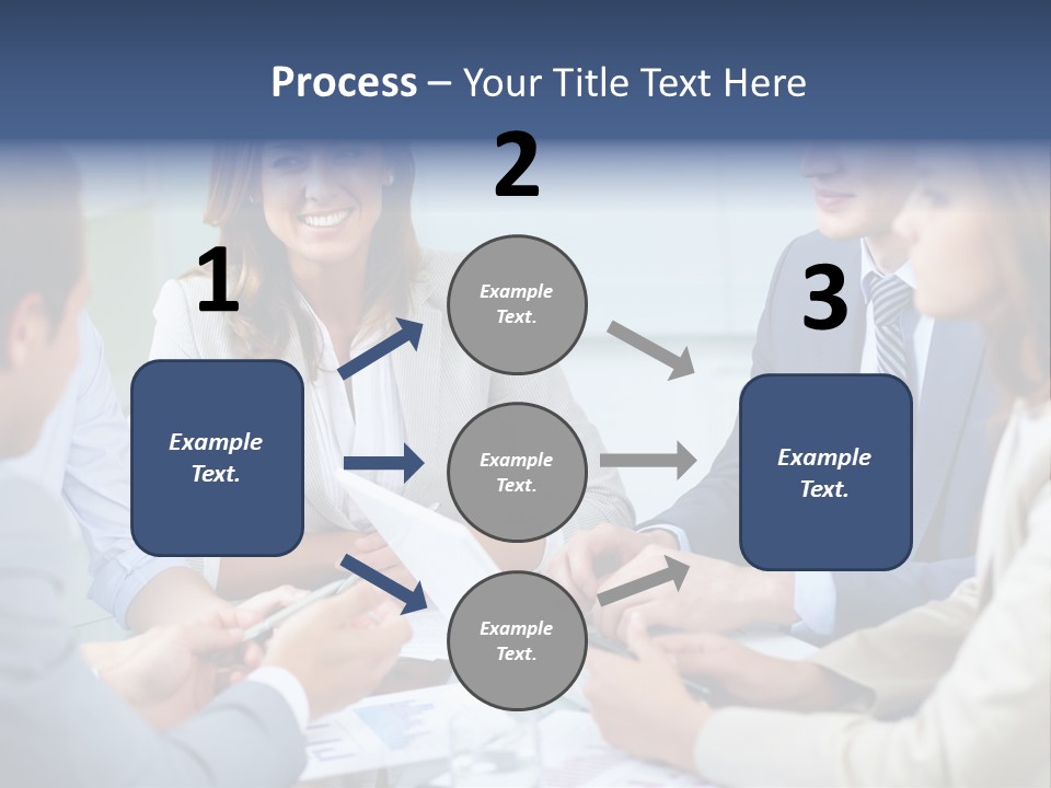 Training Woman Business PowerPoint Template