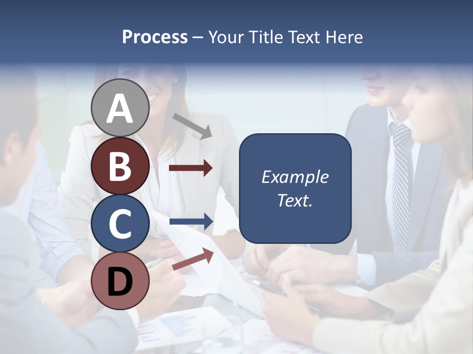 Training Woman Business PowerPoint Template