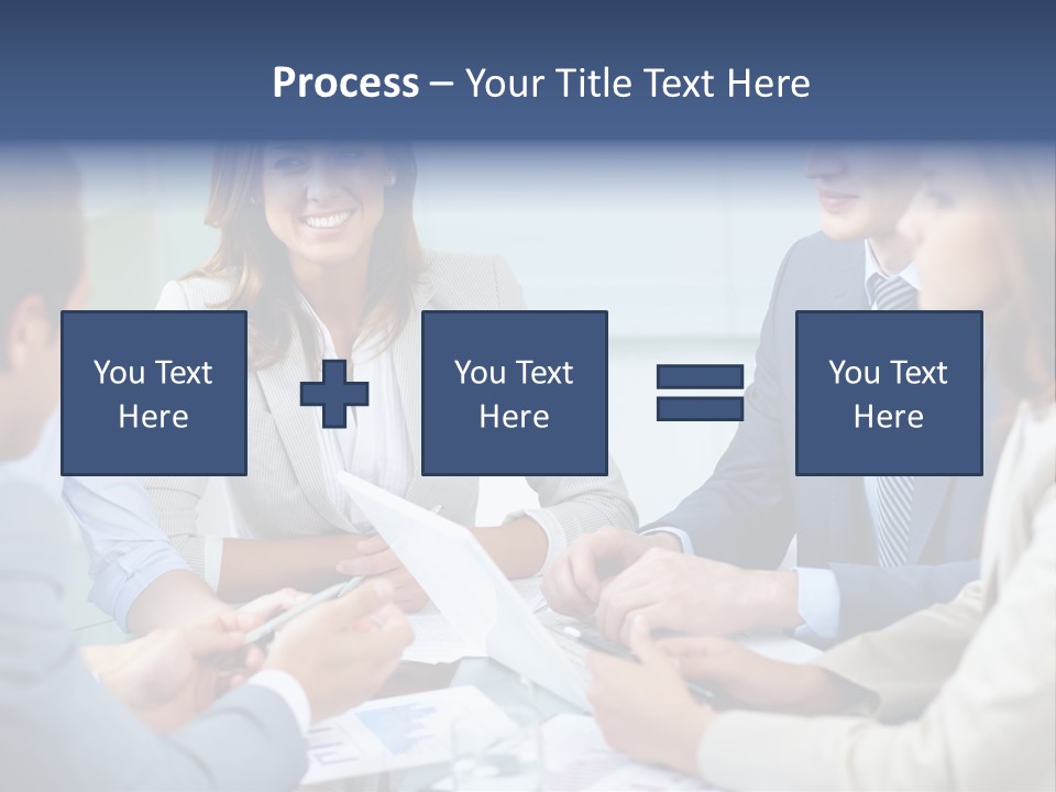 Training Woman Business PowerPoint Template