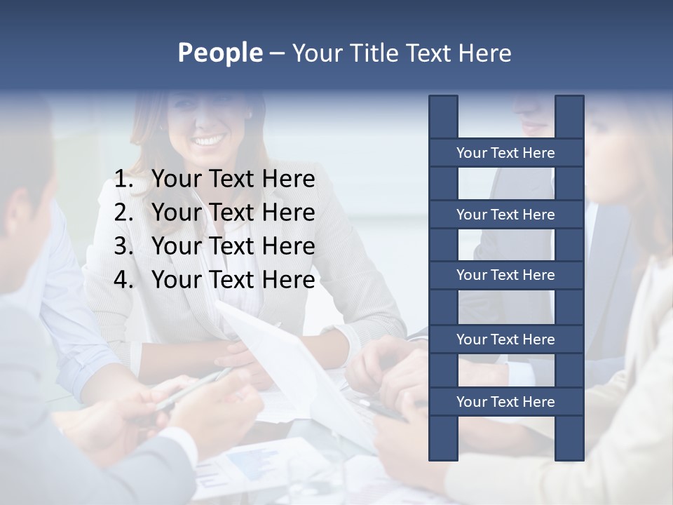 Training Woman Business PowerPoint Template