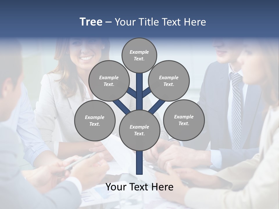 Training Woman Business PowerPoint Template