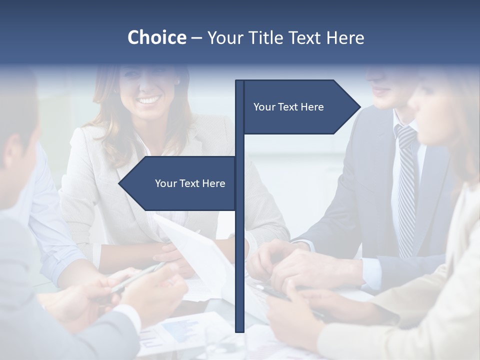 Training Woman Business PowerPoint Template