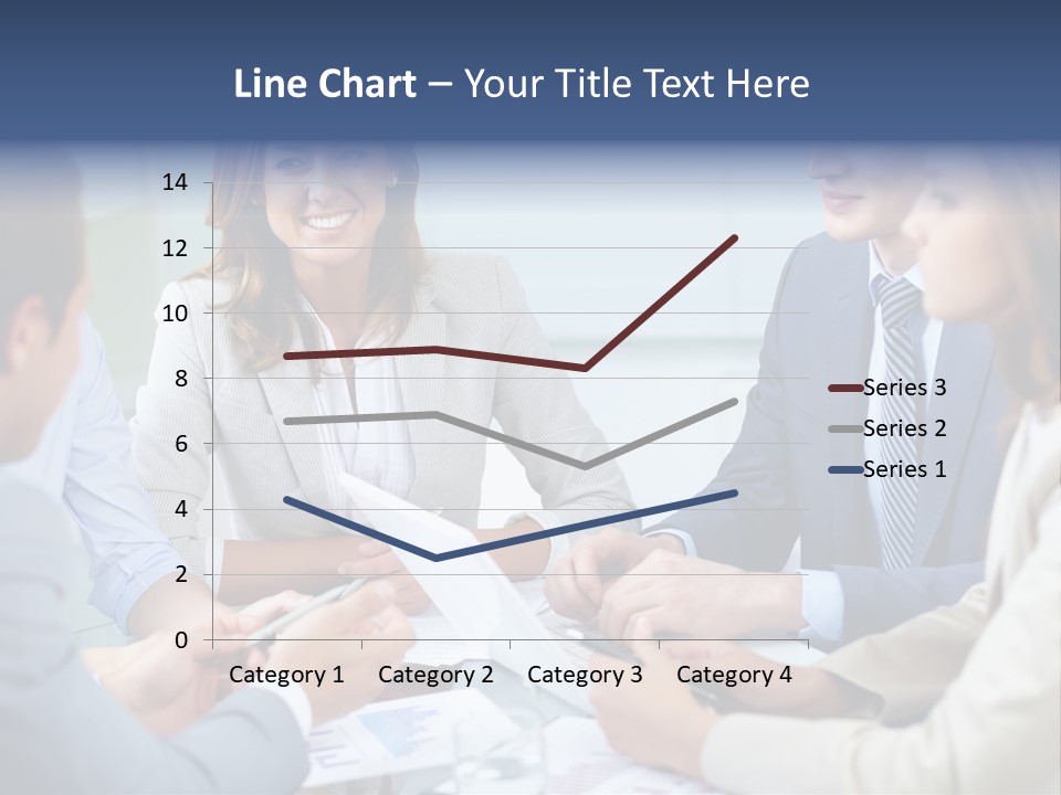 Training Woman Business PowerPoint Template
