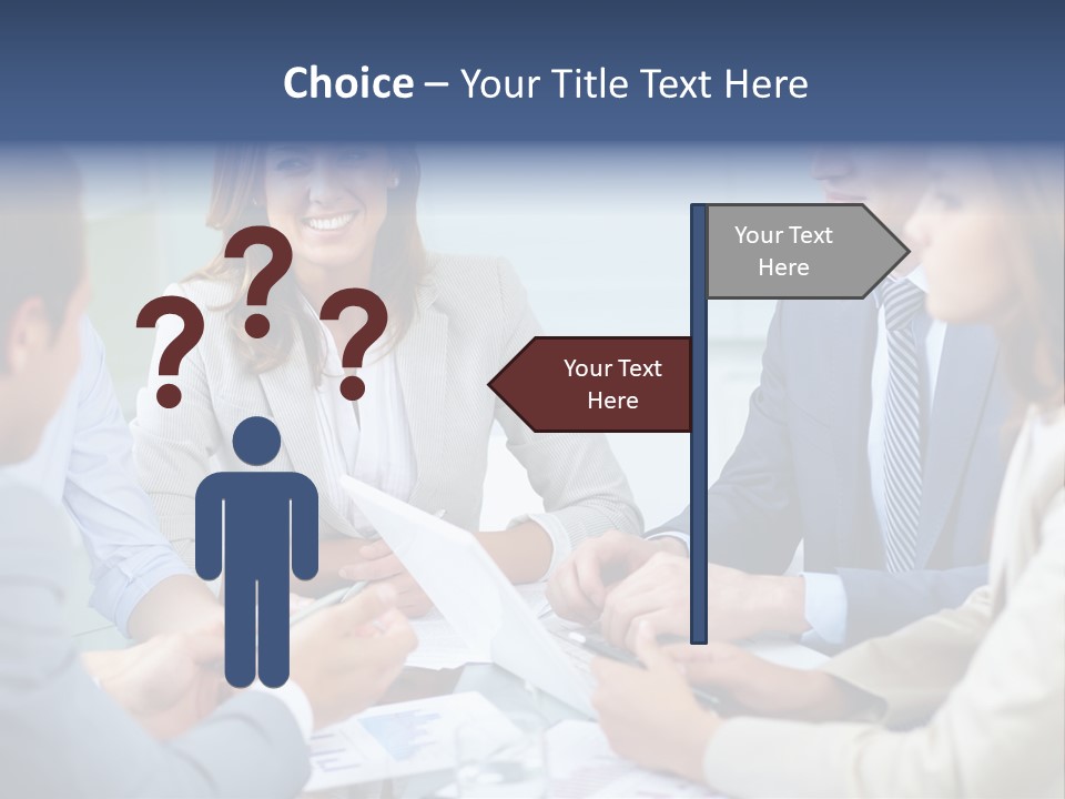 Training Woman Business PowerPoint Template