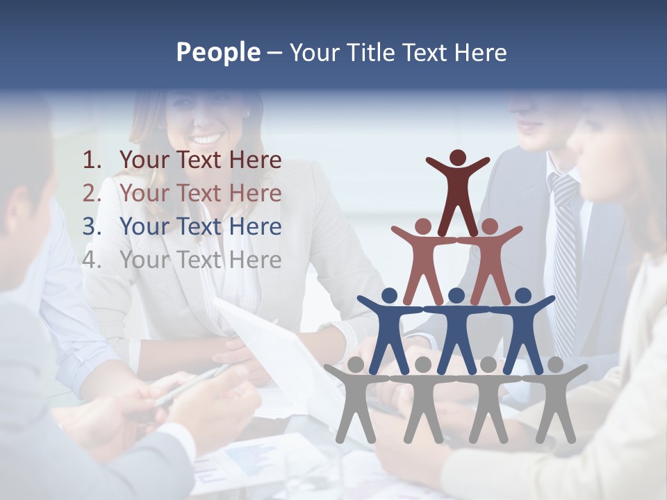 Training Woman Business PowerPoint Template