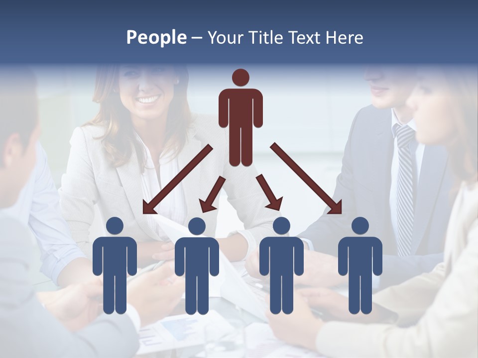 Training Woman Business PowerPoint Template