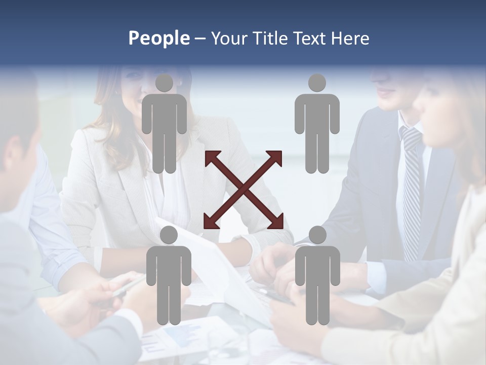 Training Woman Business PowerPoint Template