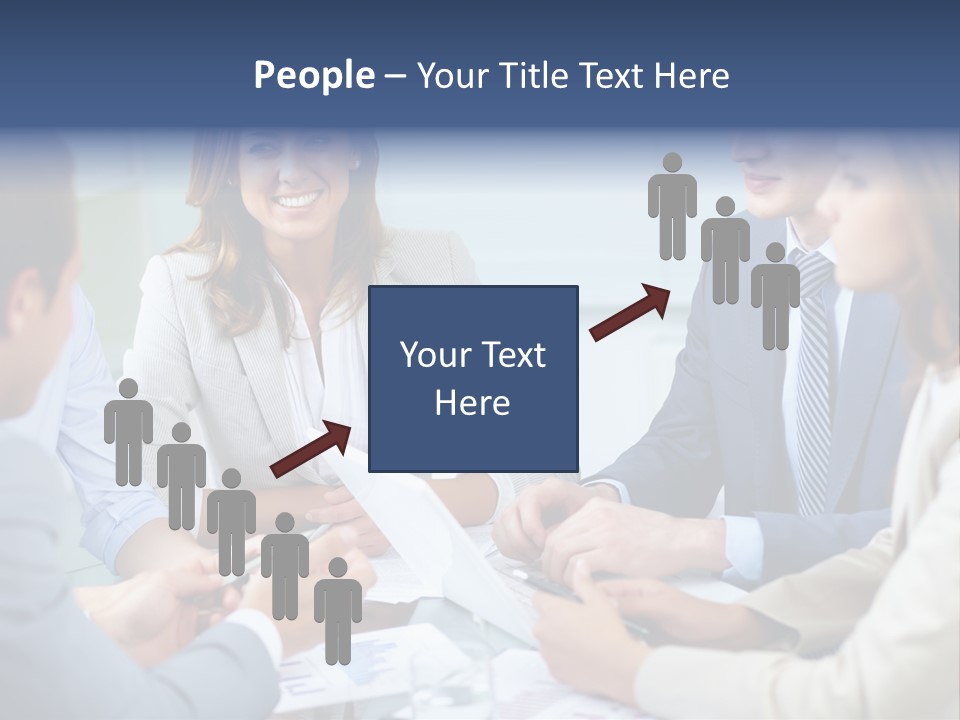 Training Woman Business PowerPoint Template