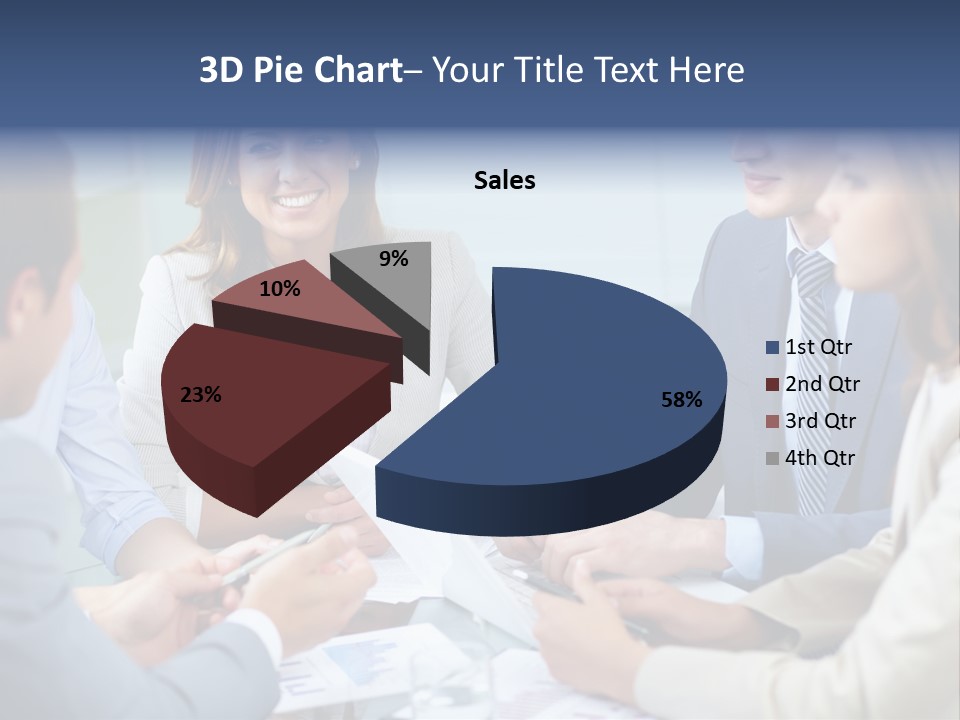Training Woman Business PowerPoint Template