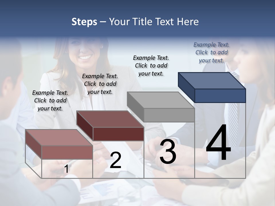 Training Woman Business PowerPoint Template