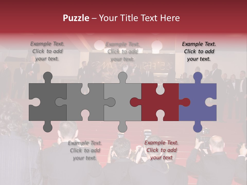 Many Picture White PowerPoint Template