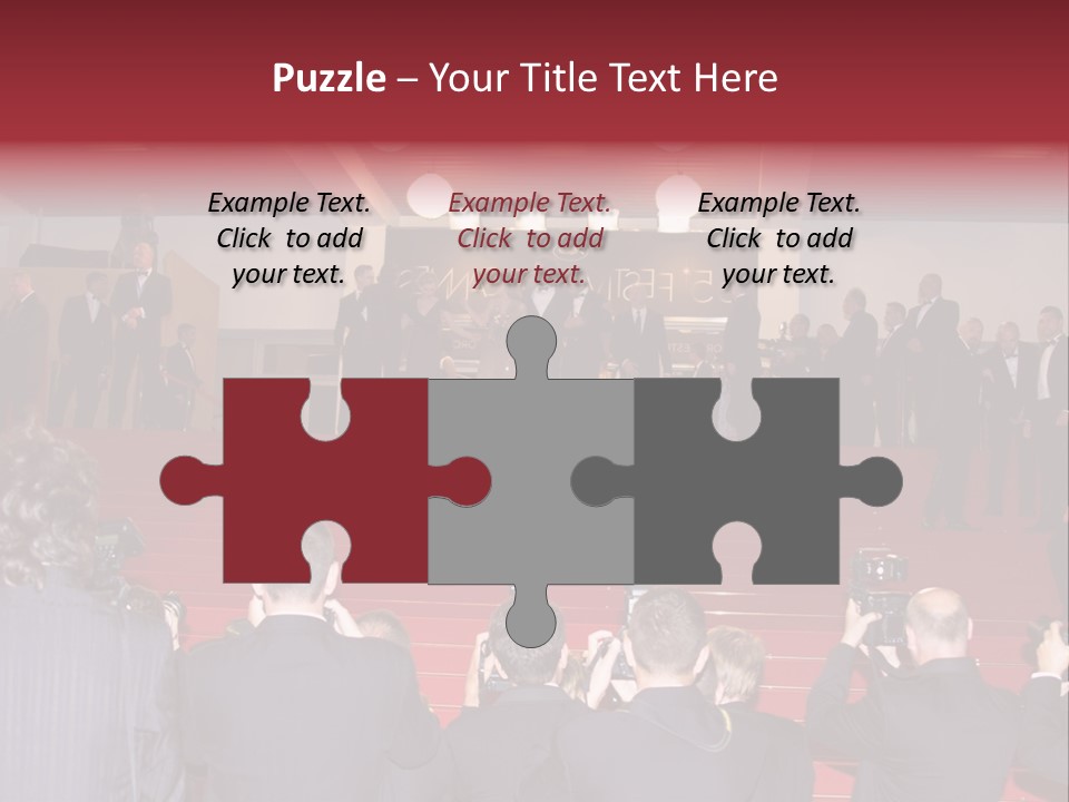 Many Picture White PowerPoint Template