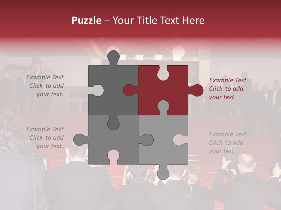 Many Picture White PowerPoint Template