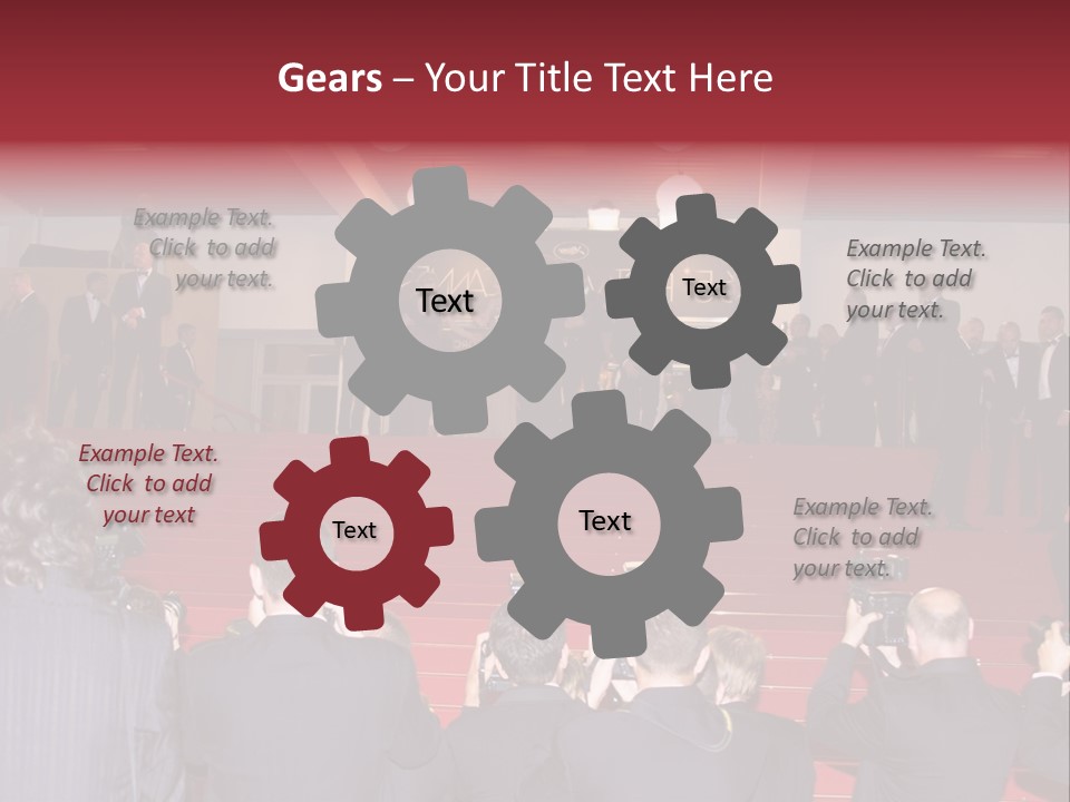 Many Picture White PowerPoint Template