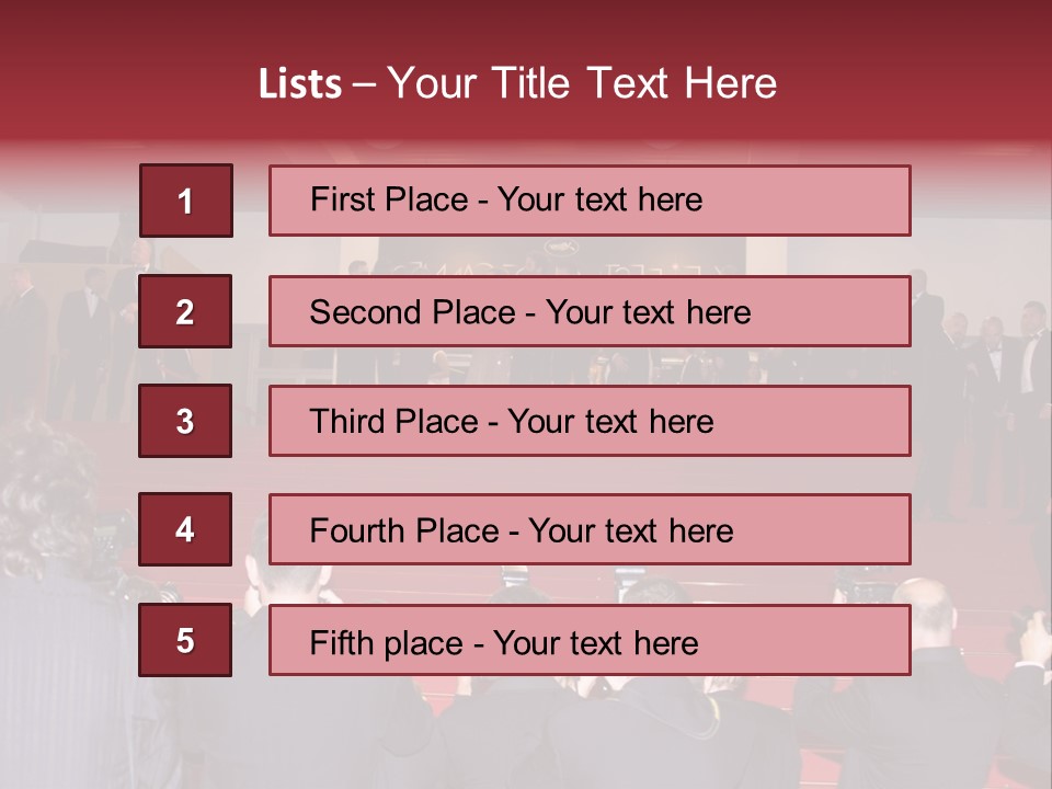 Many Picture White PowerPoint Template