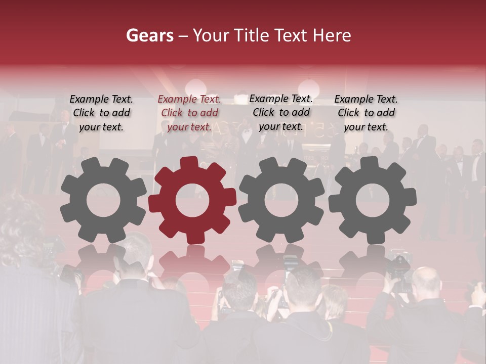 Many Picture White PowerPoint Template