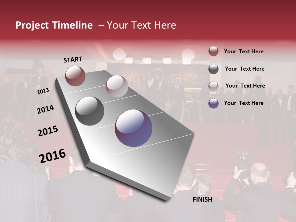Many Picture White PowerPoint Template