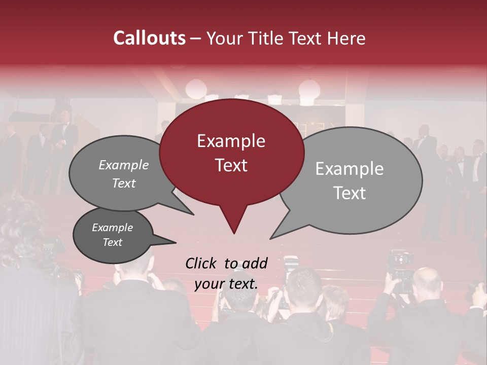 Many Picture White PowerPoint Template