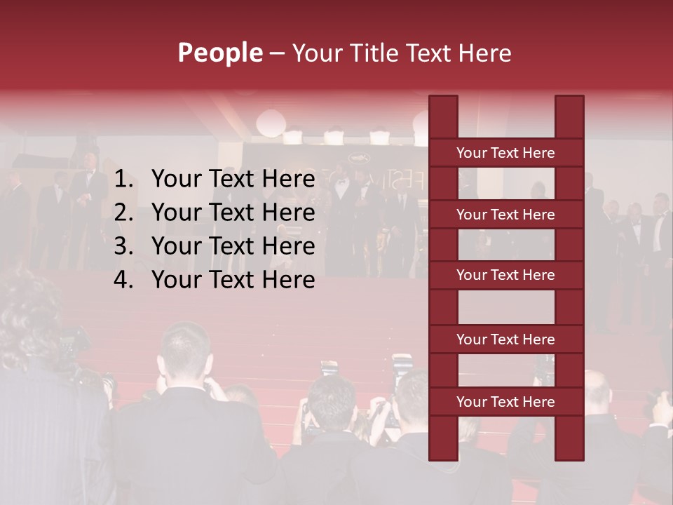 Many Picture White PowerPoint Template