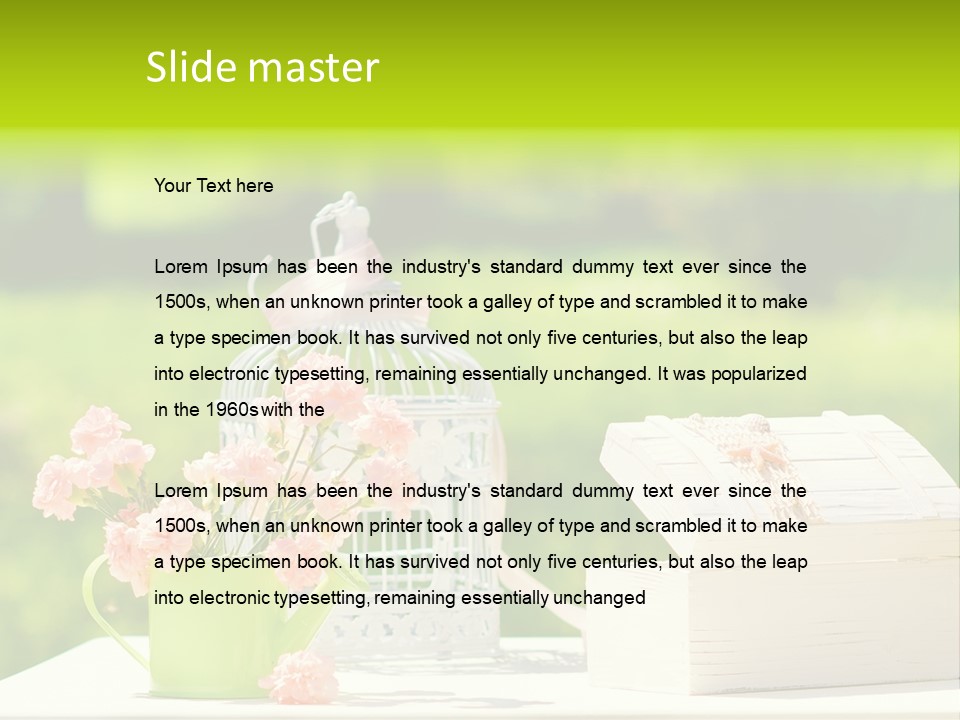 Picnic Fresh Plant PowerPoint Template
