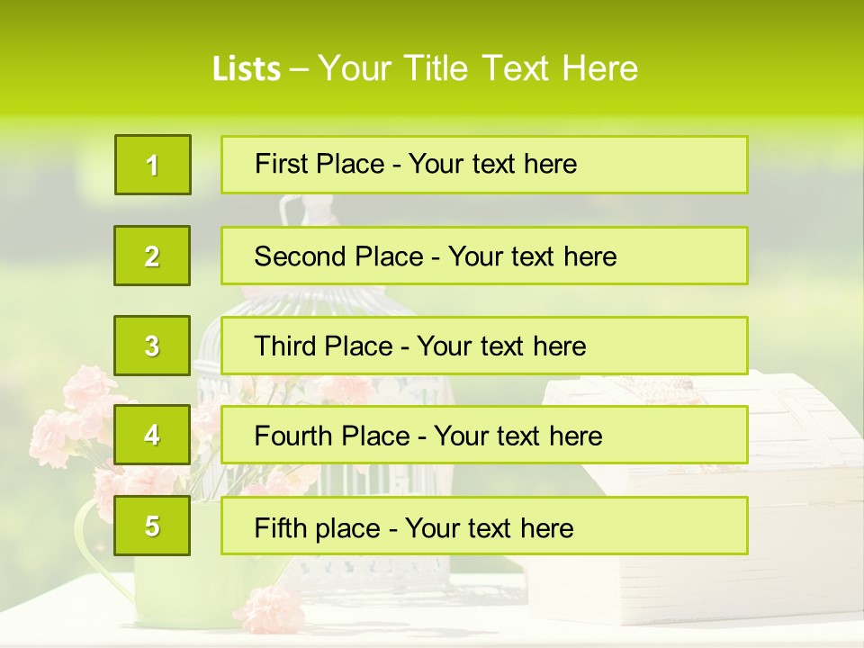 Picnic Fresh Plant PowerPoint Template