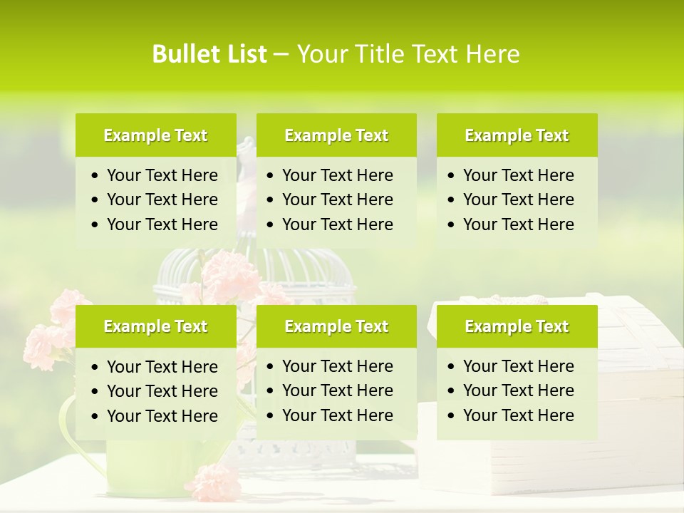 Picnic Fresh Plant PowerPoint Template