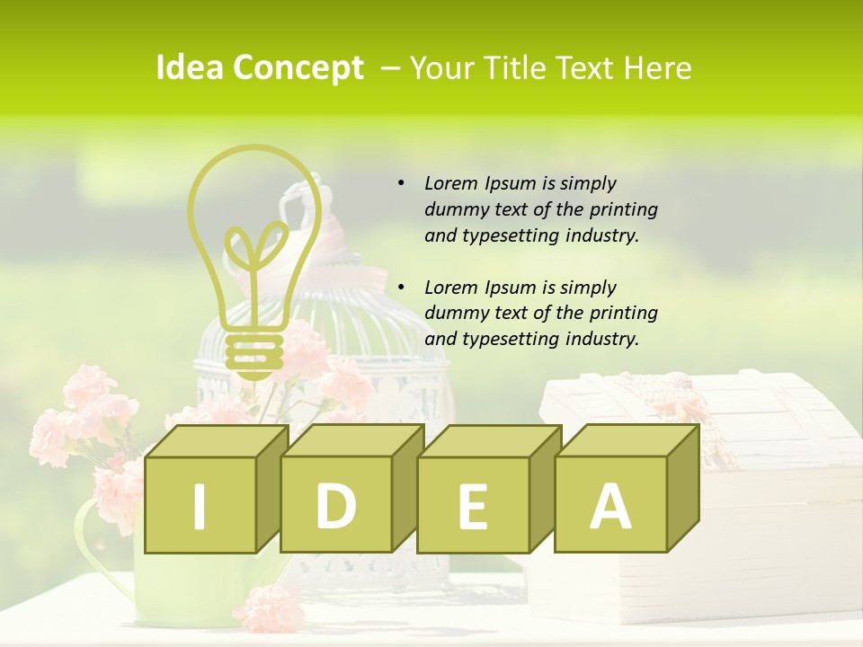 Picnic Fresh Plant PowerPoint Template