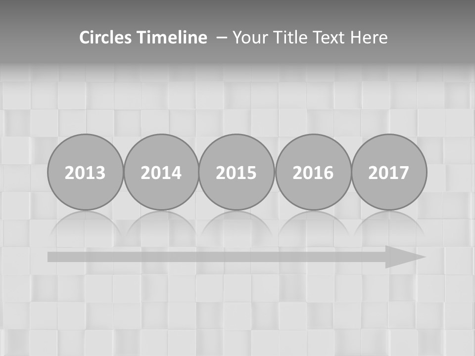 A Gray And White Background With Squares PowerPoint Template