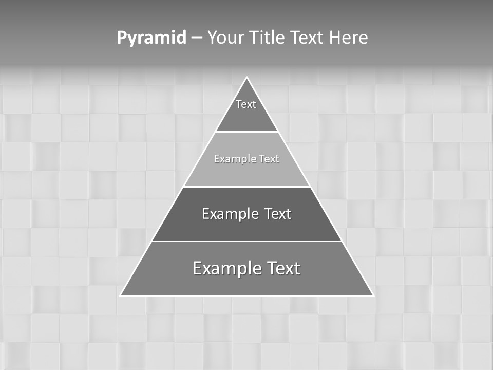 A Gray And White Background With Squares PowerPoint Template