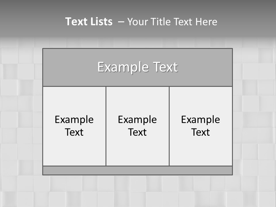 A Gray And White Background With Squares PowerPoint Template