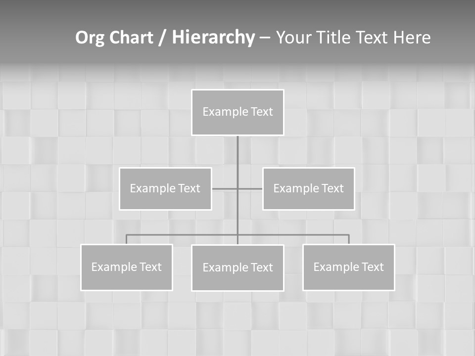 A Gray And White Background With Squares PowerPoint Template
