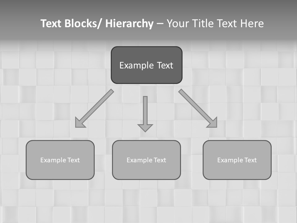 A Gray And White Background With Squares PowerPoint Template