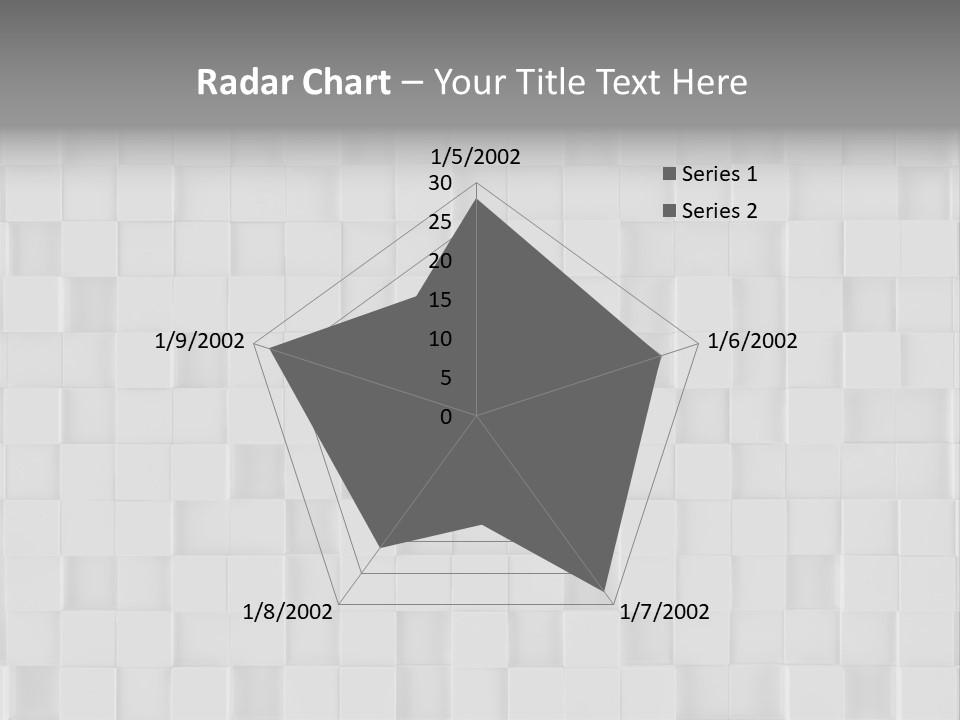 A Gray And White Background With Squares PowerPoint Template