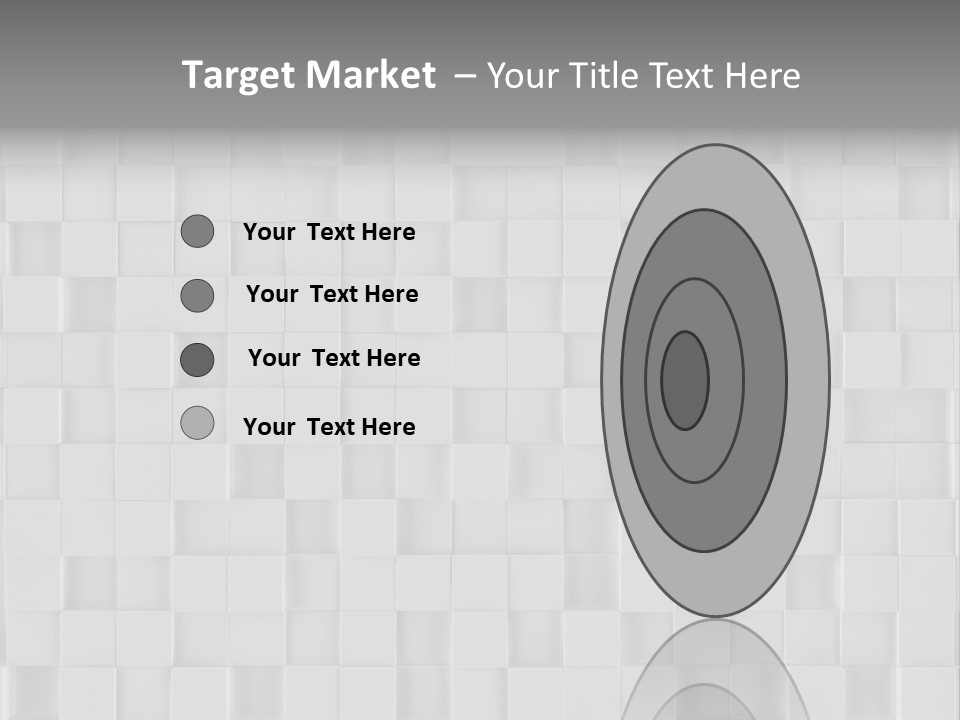A Gray And White Background With Squares PowerPoint Template
