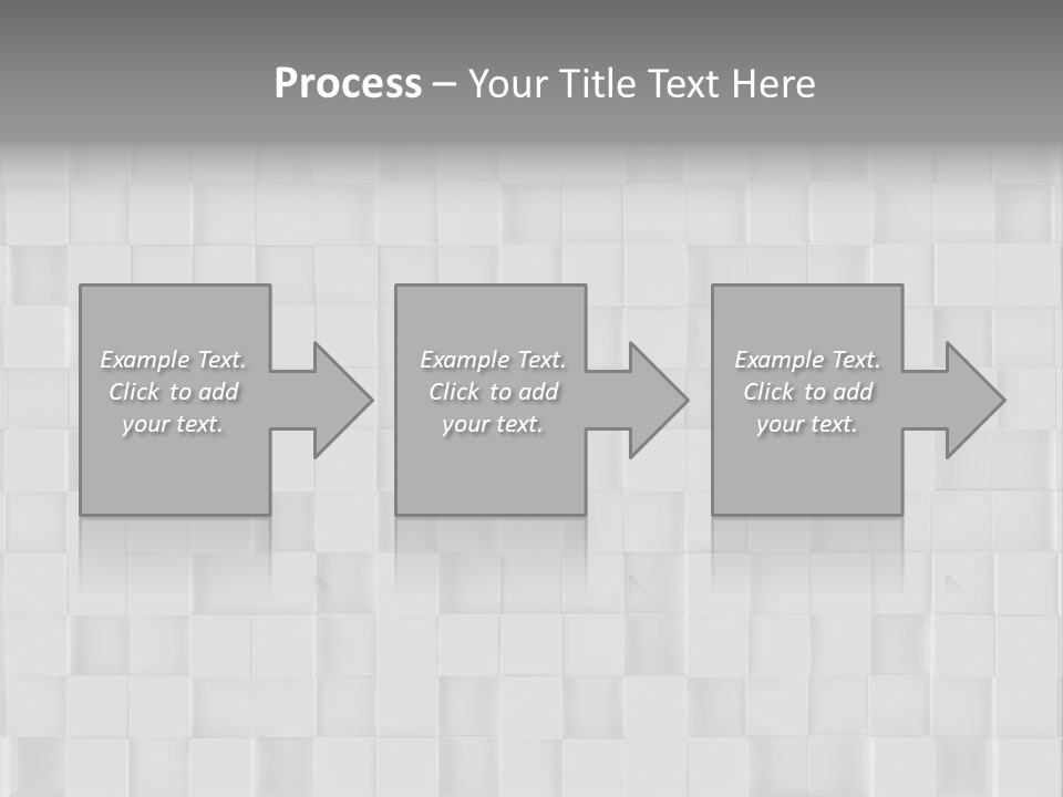 A Gray And White Background With Squares PowerPoint Template