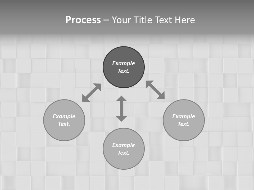 A Gray And White Background With Squares PowerPoint Template