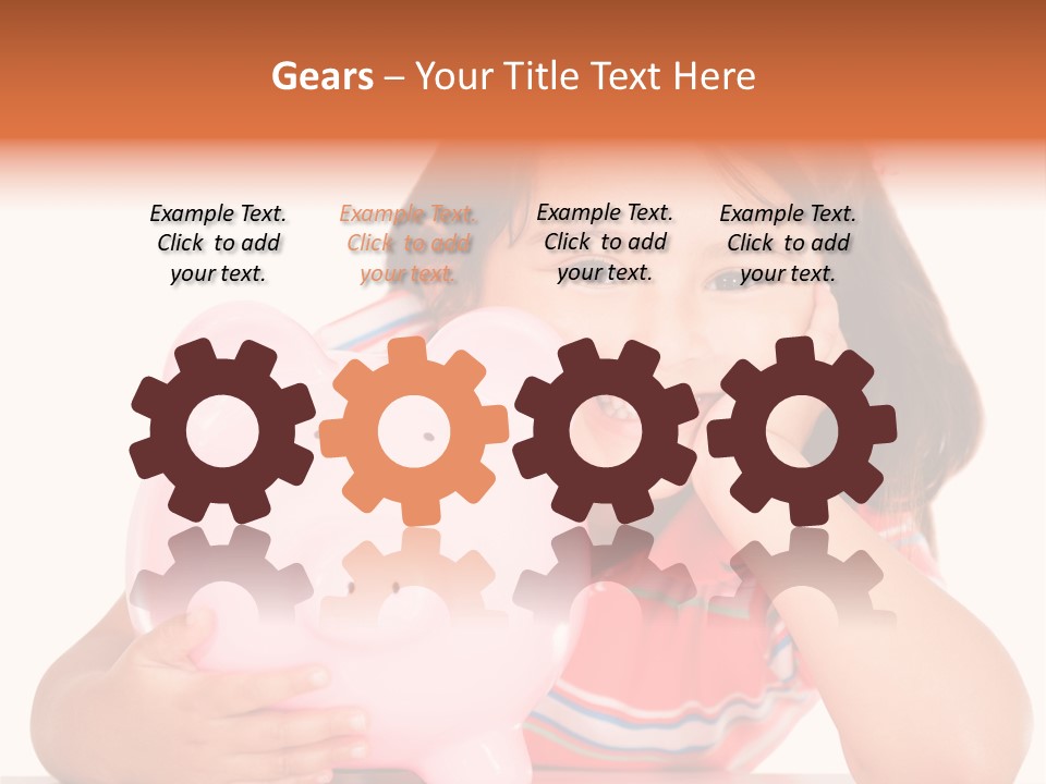 Person Happy Savings PowerPoint Template