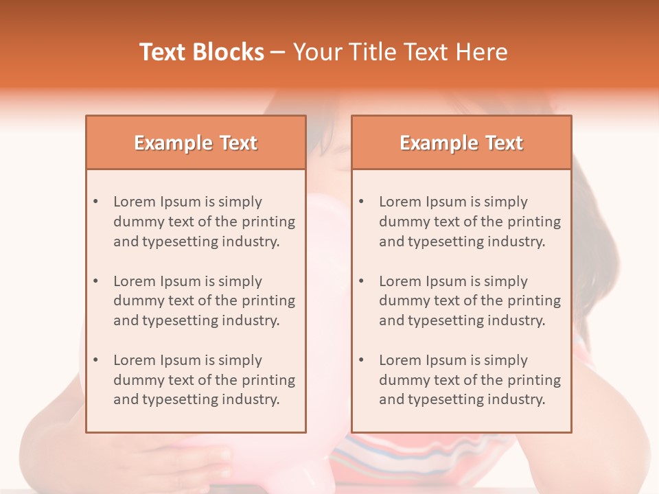 Person Happy Savings PowerPoint Template