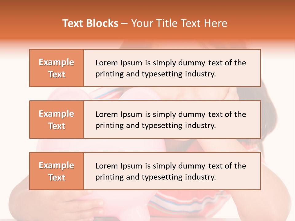 Person Happy Savings PowerPoint Template