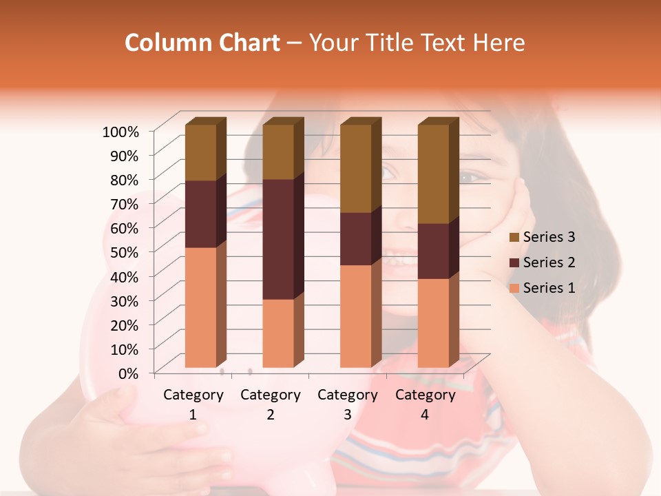 Person Happy Savings PowerPoint Template
