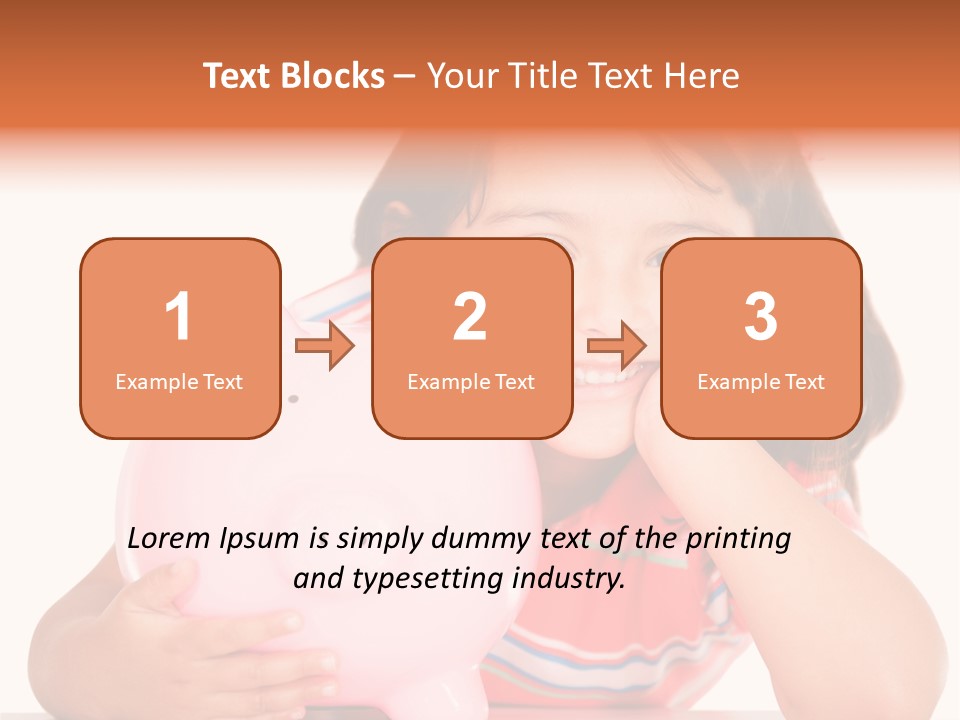 Person Happy Savings PowerPoint Template