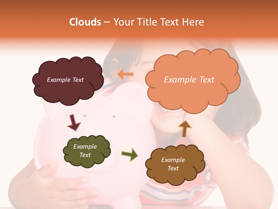 Person Happy Savings PowerPoint Template