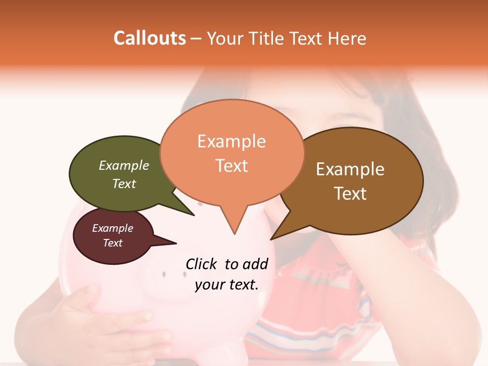 Person Happy Savings PowerPoint Template