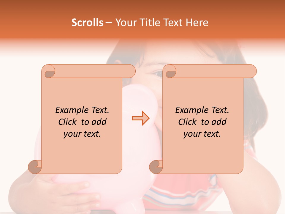 Person Happy Savings PowerPoint Template