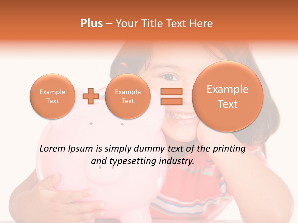 Person Happy Savings PowerPoint Template